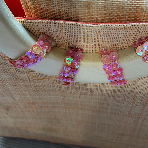 Nordstrom Sequin straw handbag - Picture 9 of 13